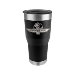 Wing Wheel Flag Engraved 28oz Tumbler