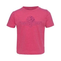 Toddler Wing Wheel And Flag Glitter T-Shirt