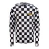 Wing Wheel Flag Checkered Performance Long Sleeve Hooded Shirt