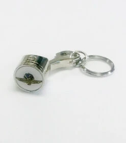 Wing Wheel Flag Piston Keychain