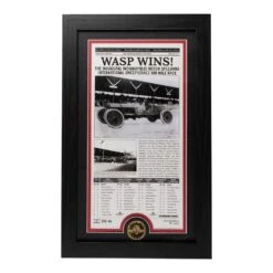1911 First Indy 500 Newspaper Framed