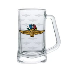 Wing Wheel Flag Tankard Beer Glass 15oz.