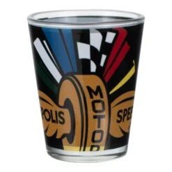 Wing Wheel Flag Oversized Logo Shot Glass