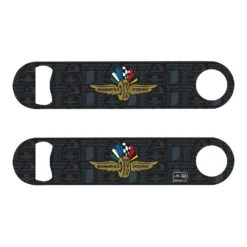 Wing Wheel Flag Racing Capital 2 Sided Bottle Opener