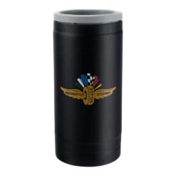 Wing Wheel Flag Slim Powder Coated Can Cooler