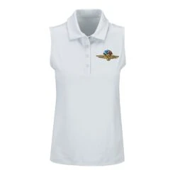 Wing Wheel Flag Columbia Tend The Ball Sleeveless Polo