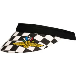 Wing Wheel Flag Checkered Visor