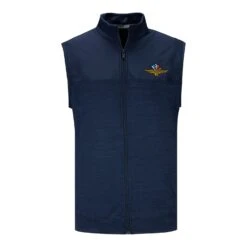 Wing Wheel Flag PUMA Full Zip Golf Vest