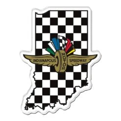 Wing Wheel Flag Checkered State Hi Def Magnet
