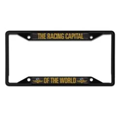 Wing Wheel Flag Metal License Plate Frame