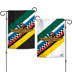 Wing Wheel Flag 7 Stripes 2 Sided Garden Flag