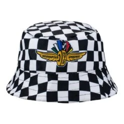 Wing Wheel Flag Toddler Checkered Bucket Hat