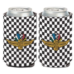 Wing Wheel Flag 12oz. Checkered Can Cooler