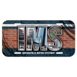 Indianapolis Motor Speedway Bricks License Plate