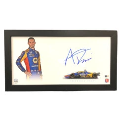 Alexander Rossi Autographed Framed Piece
