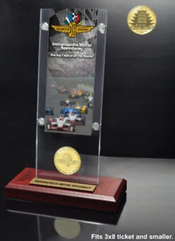 Wing Wheel And Flag Acrylic Ticket Holder